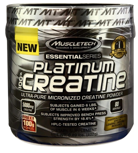 MuscleTech Essential Series Platinum 100% Creatine -- 80 Servings