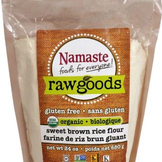 Namaste Foods Raw Goods Organic Sweet Brown Rice Flour Gluten Free -- 24 oz