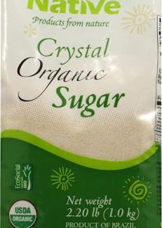 Native USA Crystal Organic Sugar -- 2.2 lbs