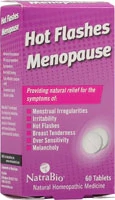 NatraBio Hot Flashes Menopause Relief -- 60 Tablets