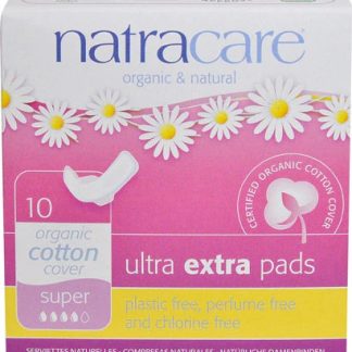 Natracare Organic & Natural Ultra Extra Pads Super -- 10 Pads