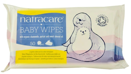 Natracare Organic Baby Wipes -- 50 Wipes