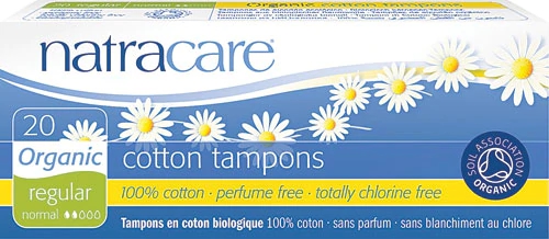 Natracare Organic Cotton Tampons Regular without Applicator -- 20 Tampons