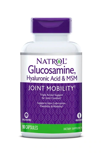 Natrol Glucosamine, Hyaluronic Acid & MSM -- 90 Capsules
