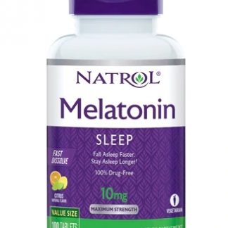 Natrol Melatonin Fast Dissolve Citrus Punch -- 10 mg - 100 Tablets