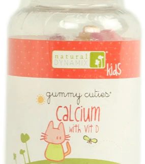 Natural Dynamix Calcium with Vit D for Kids -- 60 Gummies