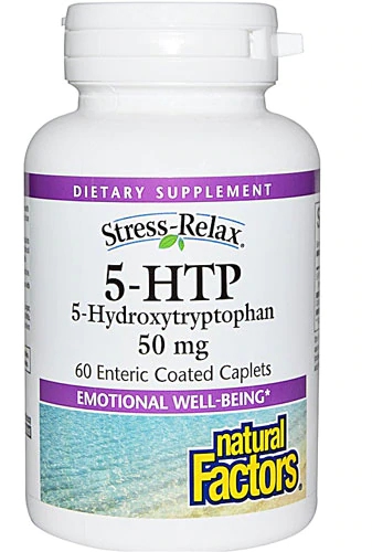 Natural Factors 5-HTP -- 50 mg - 60 Enteric Coated Caplets