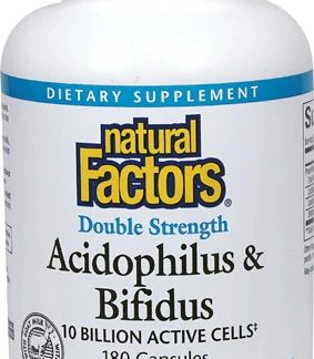 Natural Factors Acidophilus & Bifidus -- 10 billion cells - 180 Capsules
