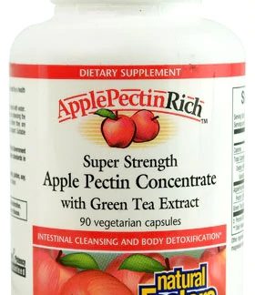 Natural Factors Apple Pectin Concentrate with Green Tea Extract -- 90 Vegetarian Capsules