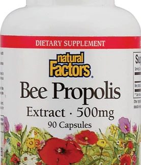 Natural Factors Bee Propolis Extract -- 500 mg - 90 Capsules