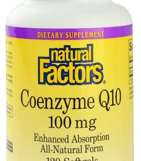 Natural Factors Coenzyme Q10 -- 100 mg - 120 Softgels