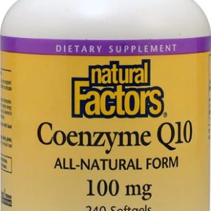 Natural Factors Coenzyme Q10 -- 100 mg - 240 Softgels