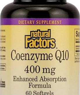 Natural Factors Coenzyme Q10 -- 400 mg - 60 Softgels