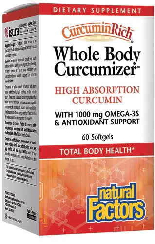 Natural Factors CurcminRich® Whole Body Optimizer -- 60 Softgels