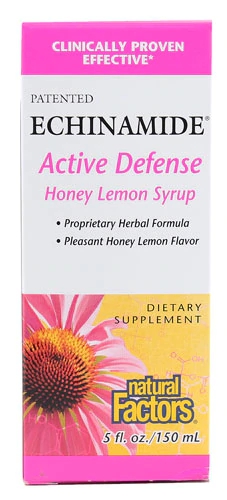 Natural Factors Echinamide® Active Defense Syrup Honey Lemon -- 5 fl oz