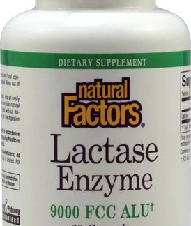 Natural Factors Lactase Enzyme -- 9000 FCC - 60 Capsules