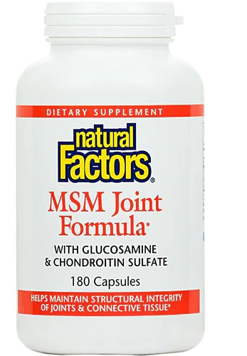Natural Factors MSM Joint Formula -- 180 Capsules
