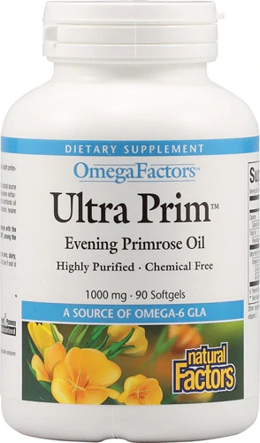 Natural Factors Ultra Prim™ Evening Primrose Oil -- 1000 mg - 90 Softgels