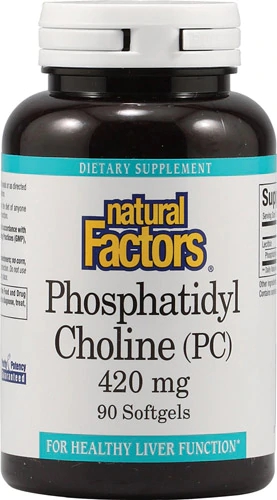 Natural Factors Phosphatidyl Choline -- 420 mg - 90 Softgels