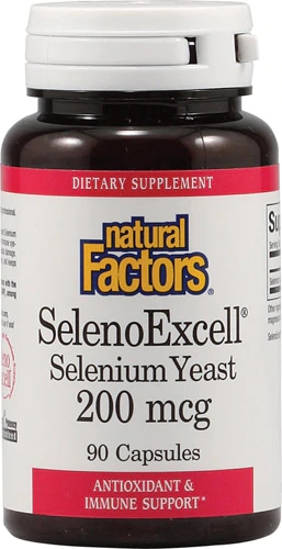Natural Factors SelenoExcell® Selenium Yeast -- 200 mcg - 90 Capsules