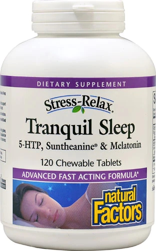 Natural Factors Stress-Relax® Tranquil Sleep -- 120 Chewable Tablets