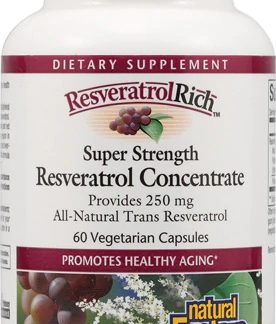 Natural Factors ResveratrolRich™ Resveratrol Concentrate Super Strength -- 250 mg - 60 Vegetarian Capsules