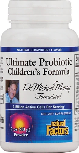 Natural Factors Ultimate Probiotic Children's Formula Natural Strawberry -- 3 billion cells - 2 oz