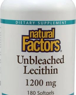 Natural Factors Unbleached Lecithin -- 1200 mg - 180 Softgels
