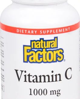 Natural Factors Vitamin C Plus Bioflavonoids and Rosehips -- 1000 mg - 90 Tablets