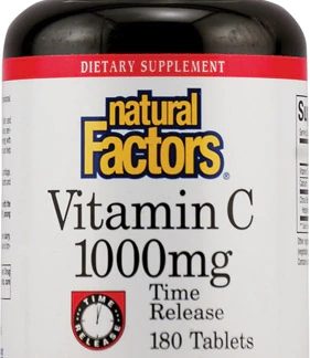 Natural Factors Vitamin C Time Release -- 1000 mg - 180 Tablets