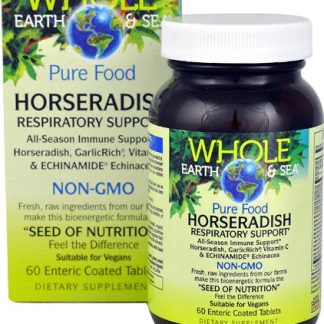 Natural Factors Whole Eearh & Sea® Horseradish Respiratory Support -- 60 Enteric-Coated Tablets