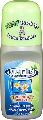 Naturally Fresh Roll On Deodorant Crystal Tropical Breeze -- 3 oz