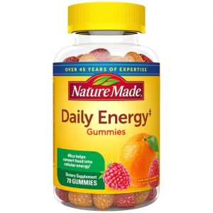 Nature Made Adult Gummies Daily Energy Berry Burst & Orange Zing -- 70 Gummies