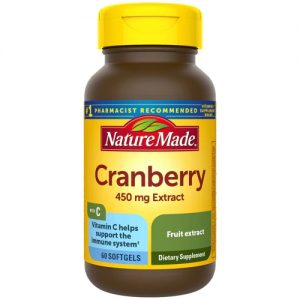 Nature Made Cranberry With Vitamin C -- 450 mg - 60 Softgels