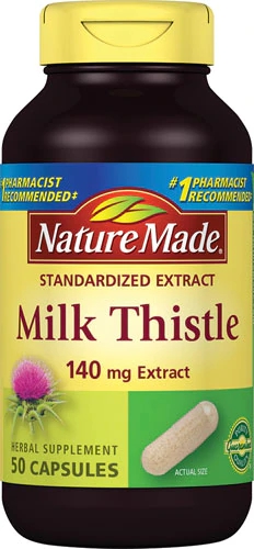 Nature Made Milk Thistle -- 140 mg - 50 Capsules