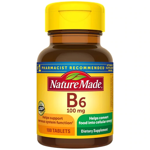 Nature Made Vitamin B-6 -- 100 mg - 100 Tablets