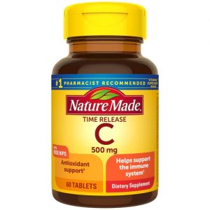 Nature Made Vitamin C Timed Release with Rosehips -- 500 mg - 60 Tablets
