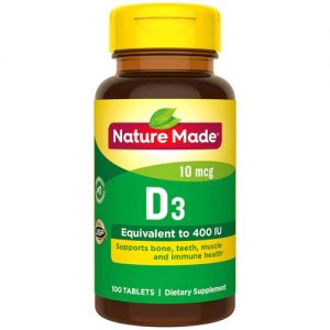 Nature Made Vitamin D3 -- 400 IU - 100 Tablets