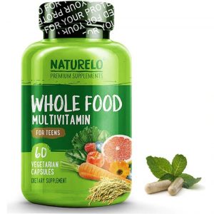NATURELO Whole Food Multivitamin for Teens -- 60 Vegetarian Capsules
