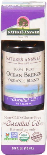 Nature's Answer 100% Pure Organic Essential Oil Blend Ocean Breeze -- 0.5 fl oz