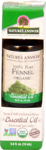 Nature's Answer 100% Pure Organic Essential Oil Fennel -- 0.5 fl oz