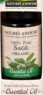 Nature's Answer 100% Pure Organic Essential Oil Sage -- 0.5 fl oz