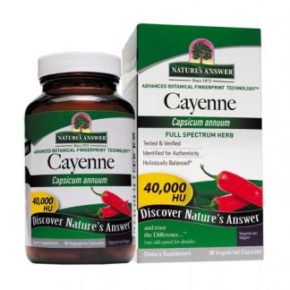 Nature's Answer Cayenne Pepper Fruit -- 90 Vegetarian Capsules