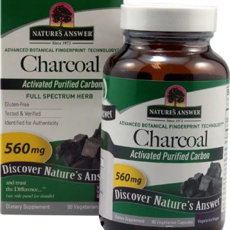 Nature's Answer Charcoal -- 560 mg - 90 Vegetarian Capsules