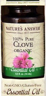 Nature's Answer Essential Oil 100% Pure Clove Organic -- 0.5 fl oz