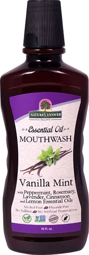 Nature's Answer Essential Oil Mouthwash Vanilla Mint -- 16 fl oz