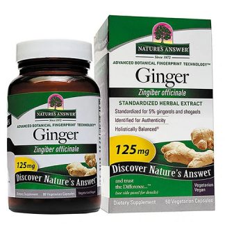Nature's Answer Ginger Rhizome -- 60 Vegetarian Capsules