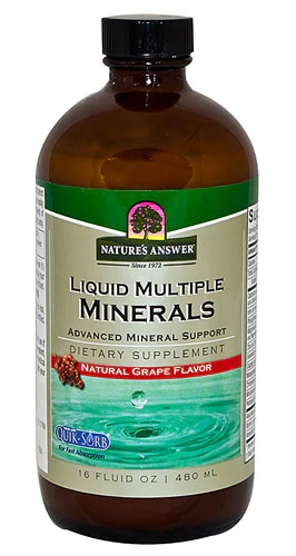 Nature's Answer Liquid Multiple Minerals Grape -- 16 fl oz