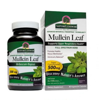 Nature's Answer Mullein Leaf -- 500 mg - 90 Vegetarian Capsules