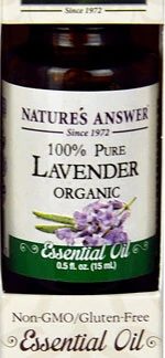 Nature's Answer Organic Essential Oil Lavender -- 0.5 fl oz